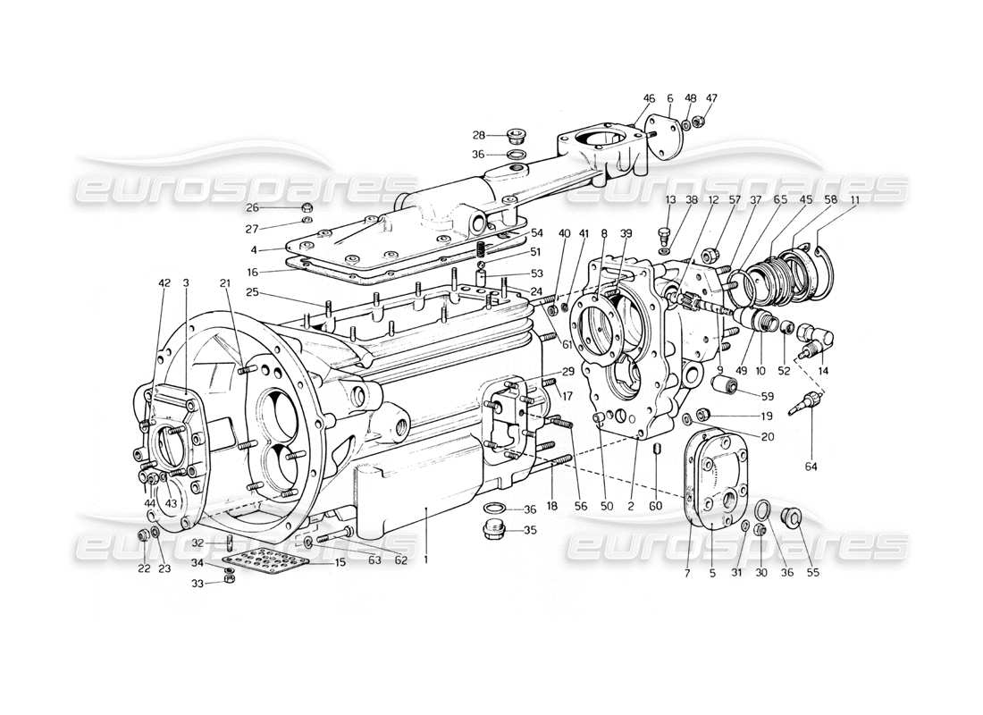 ferrari 400 gt (mechanical) gearbox (400 gt) part diagram