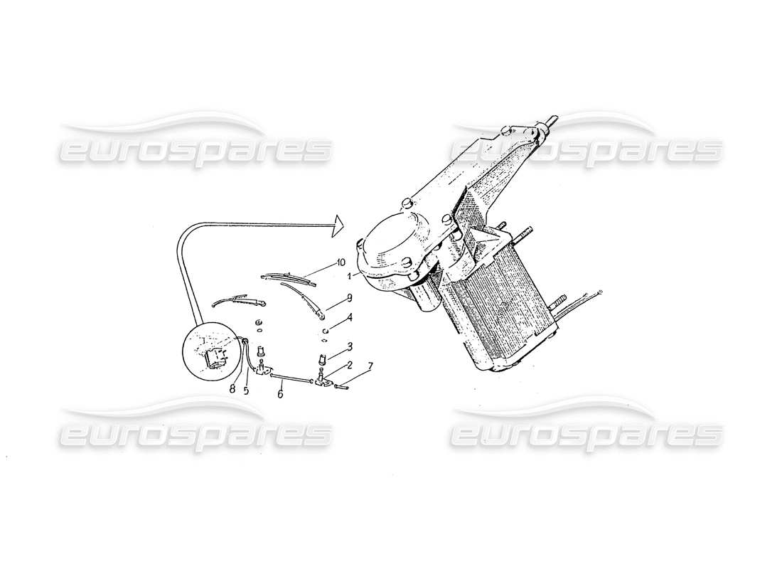 ferrari 330 gt 2+2 (coachwork) wiper motor parts diagram