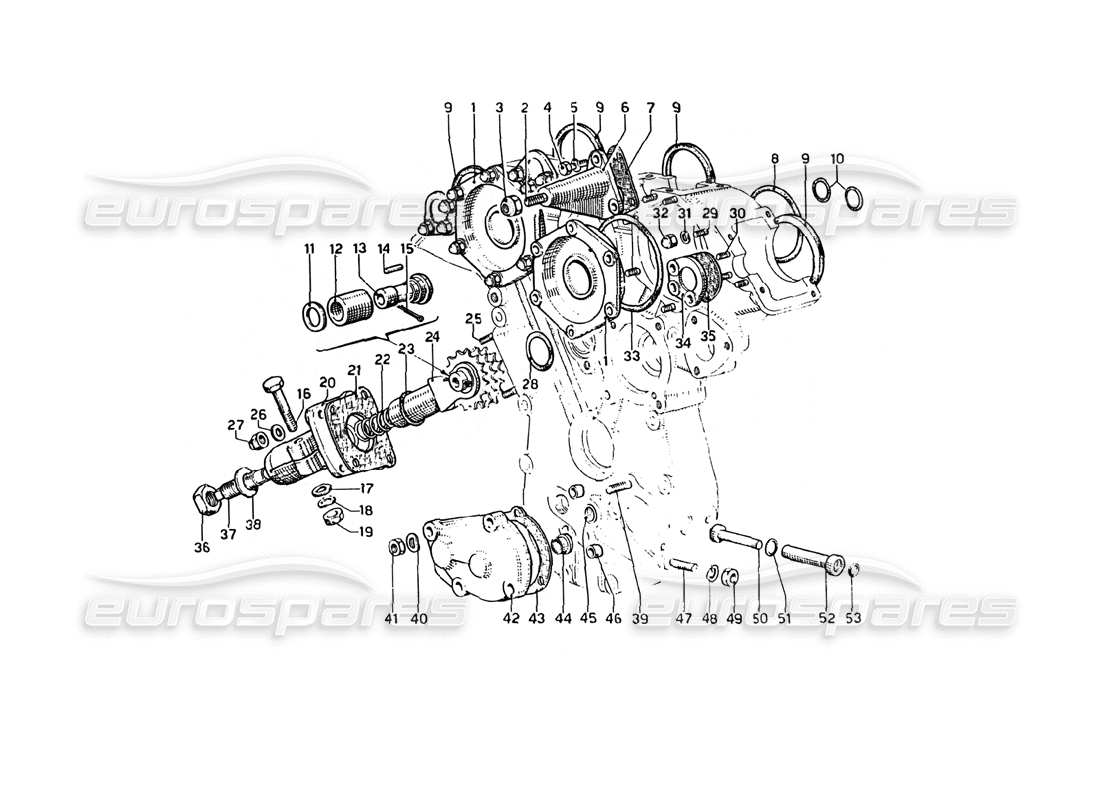 ferrari 275 gtb4 timing - accessories part diagram