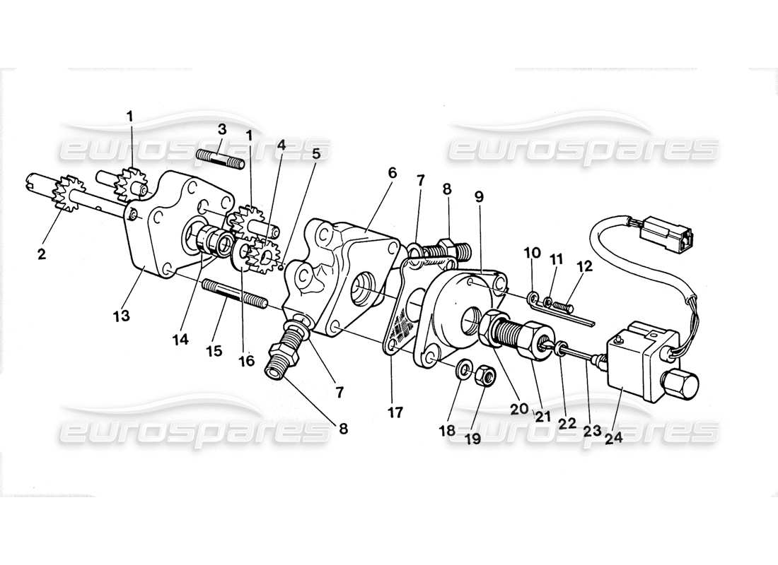 lamborghini lm002 (1988) transfer (oil pump) part diagram