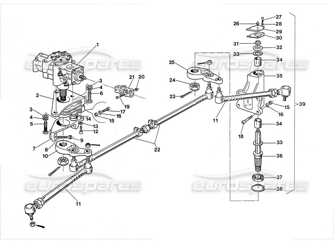 lamborghini lm002 (1988) power steering parts diagram