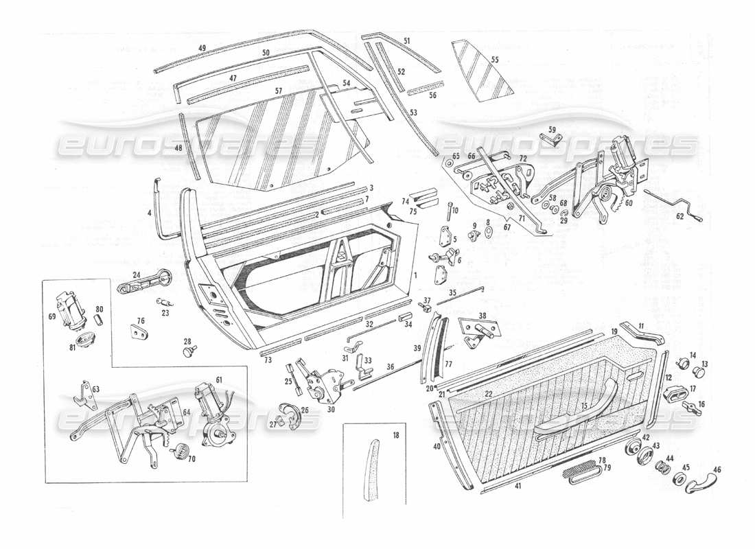 maserati indy 4.2 doors parts diagram