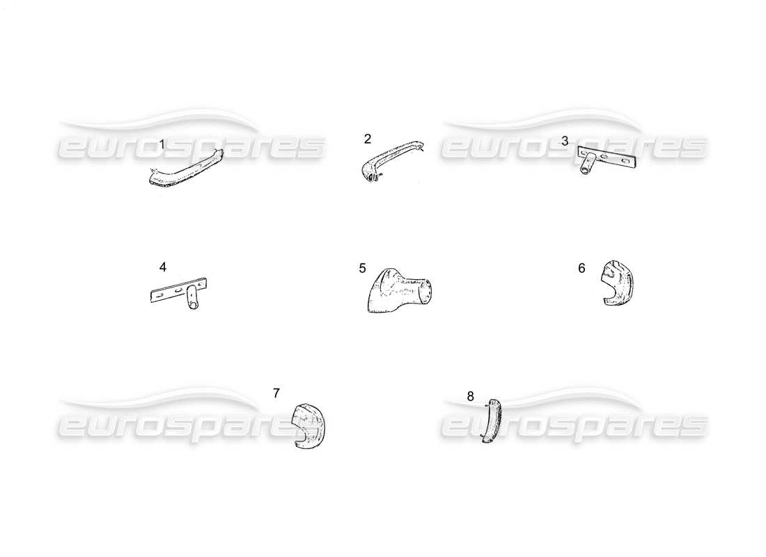 ferrari 250 gt (coachwork) bumper rear parts diagram