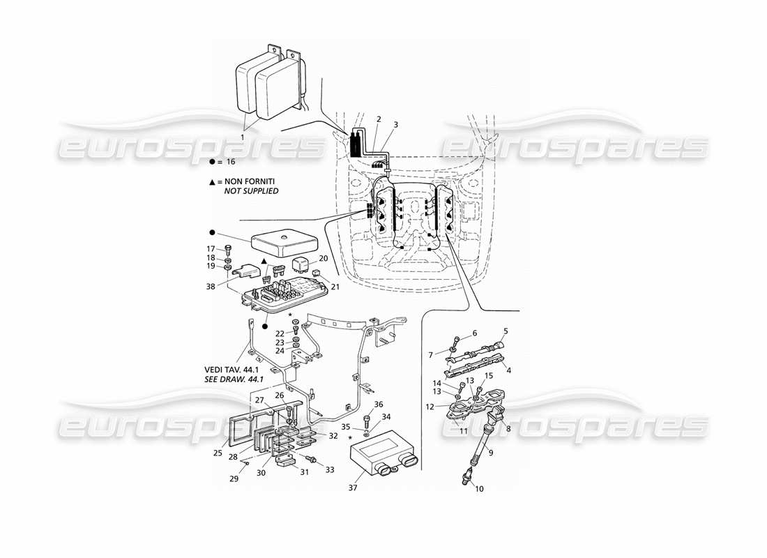 maserati qtp v6 evoluzione ignition system part diagram