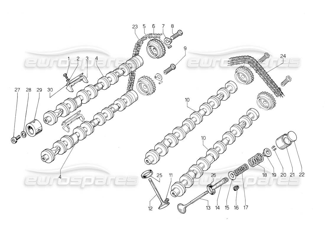 lamborghini jalpa 3.5 (1984) distribution parts diagram