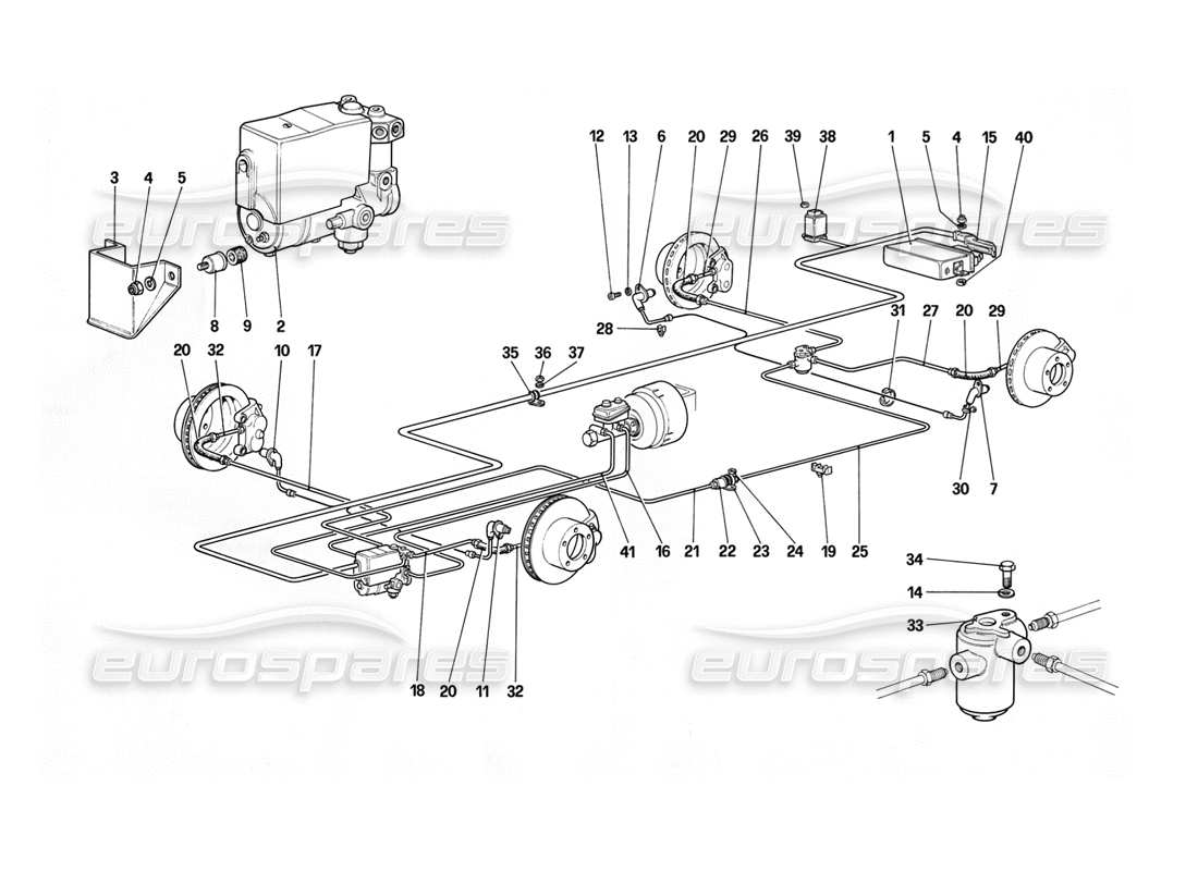 ferrari 412 (mechanical) abs part diagram