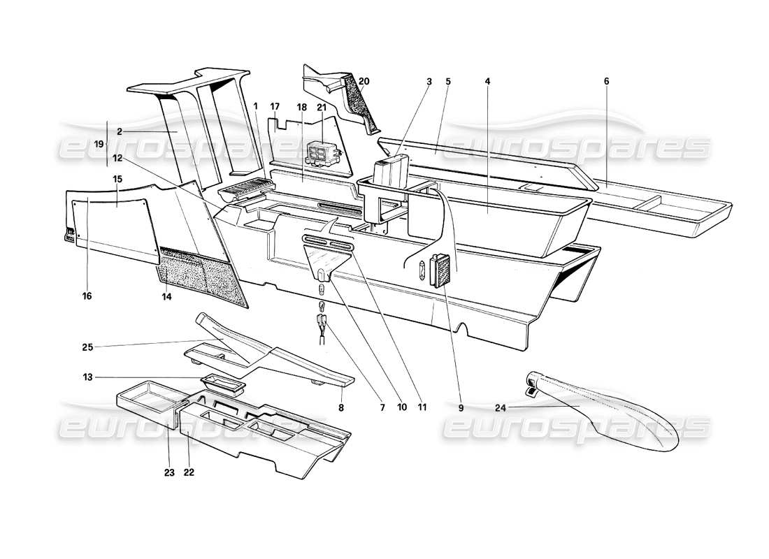 part diagram containing part number 61540300