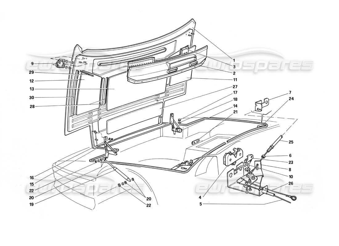 part diagram containing part number 61529800