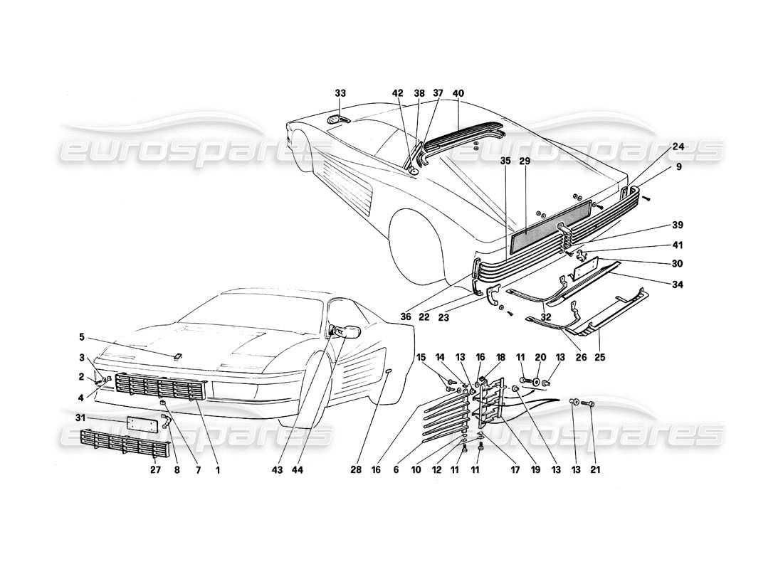 part diagram containing part number 61556512