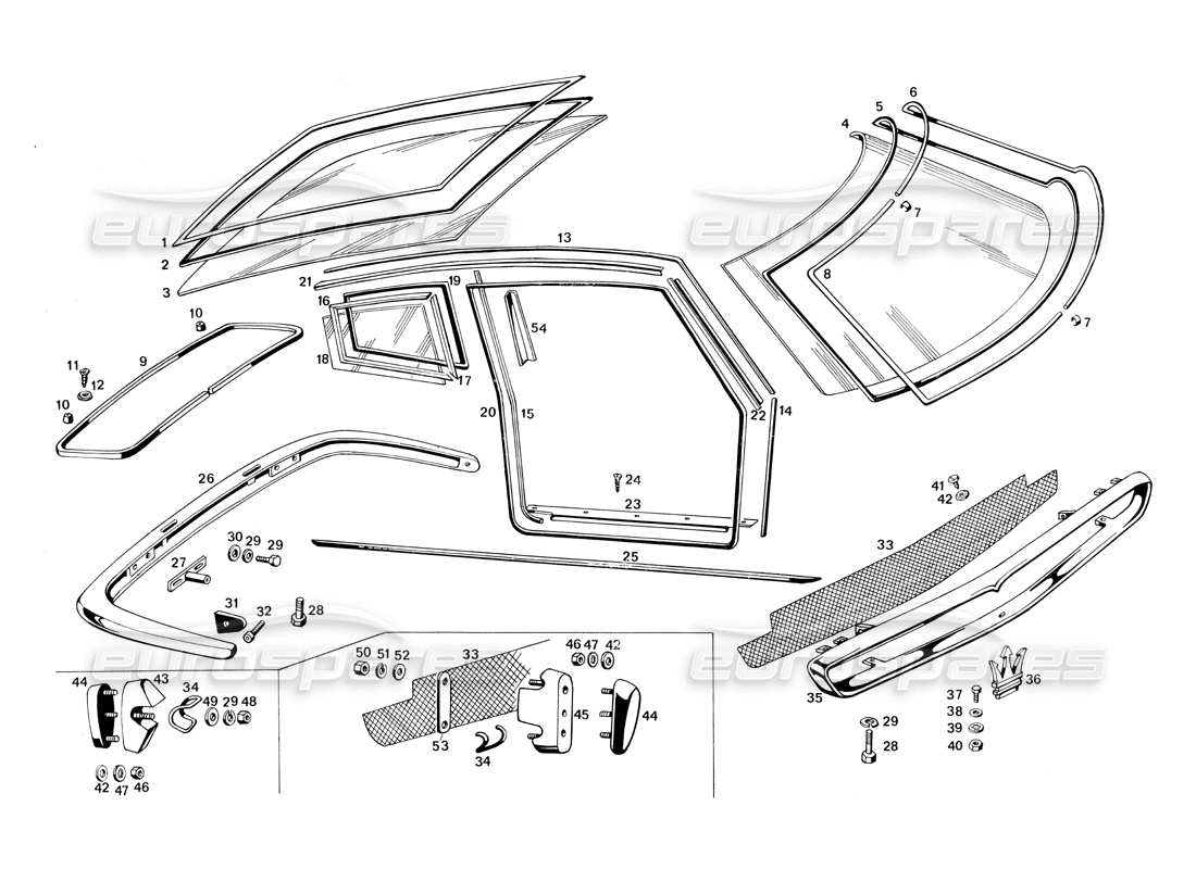 part diagram containing part number prn 66143