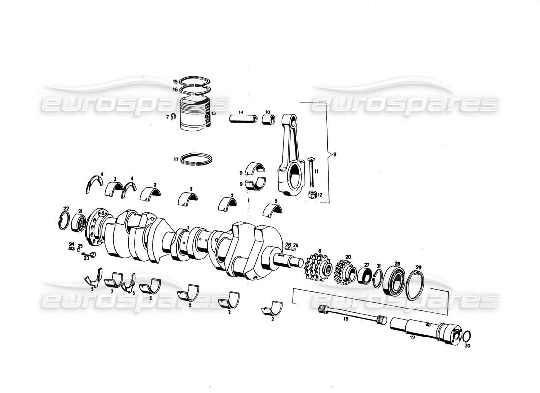 part diagram containing part number 116 mm 116008