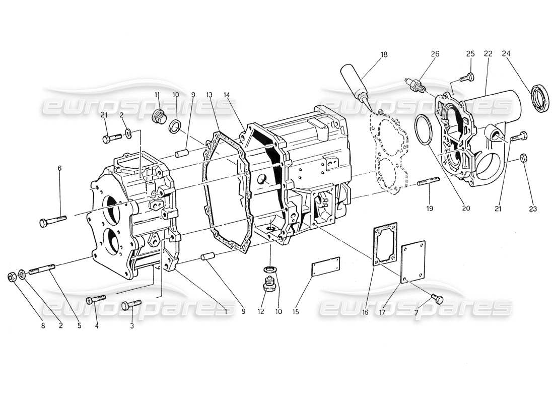 a part diagram from the Maserati Karif 2.8 parts catalogue