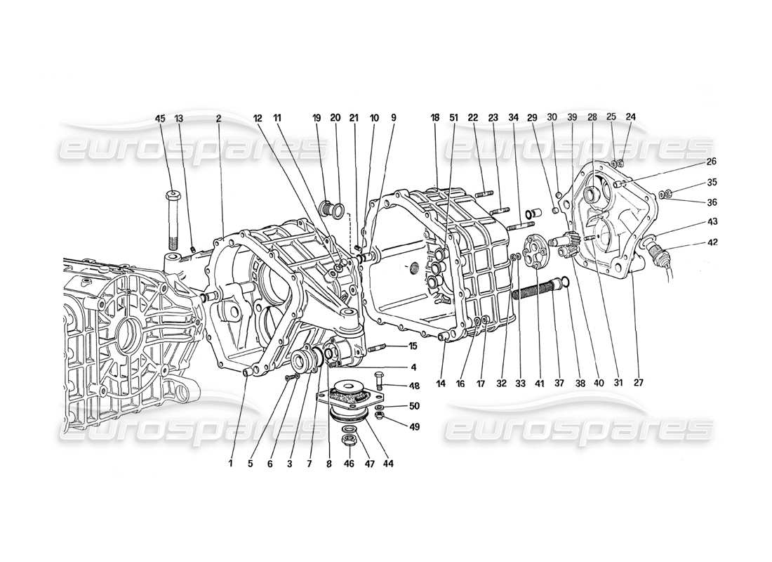 VIEW PARTS DIAGRAMS FROM THE FERRARI 288 GTO PARTS CATALOGUE a part diagram from the ferrari 288 gto parts catalogue