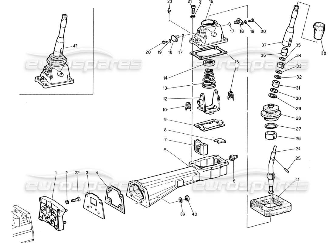 a part diagram from the Maserati 222 / 222E Biturbo parts catalogue