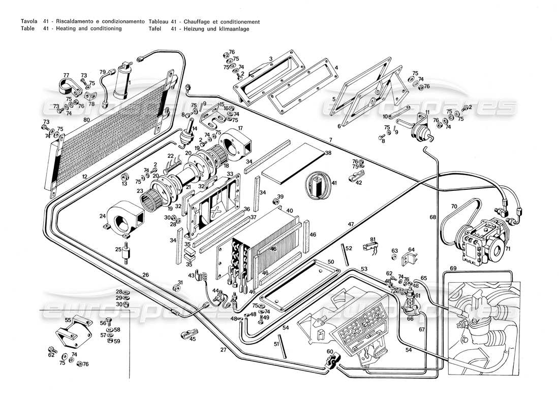part diagram containing part number prn 77501