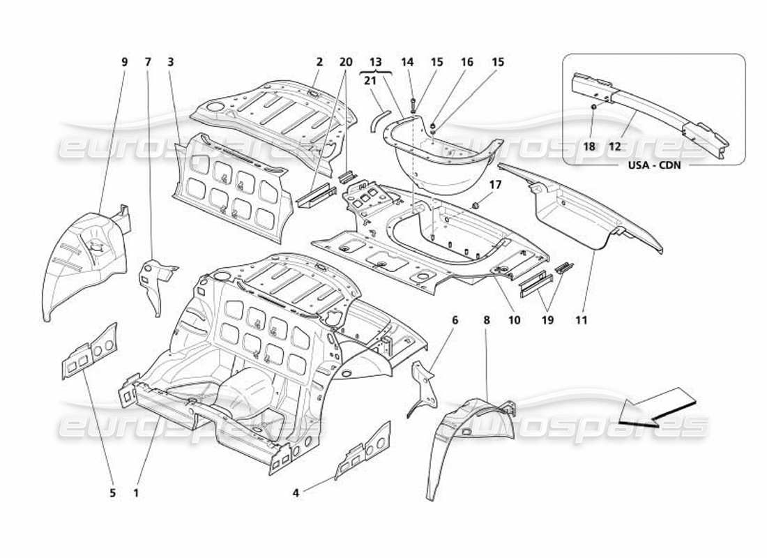 part diagram containing part number 13274611