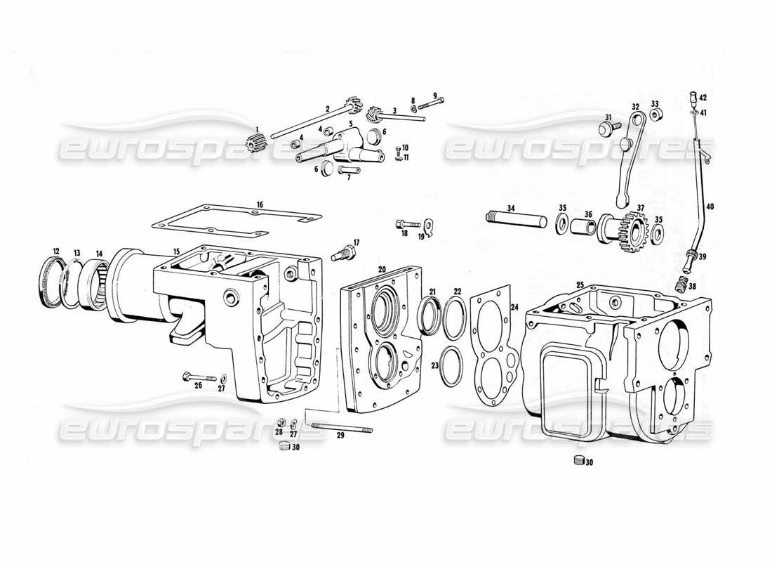 a part diagram from the maserati indy 4.2 parts catalogue