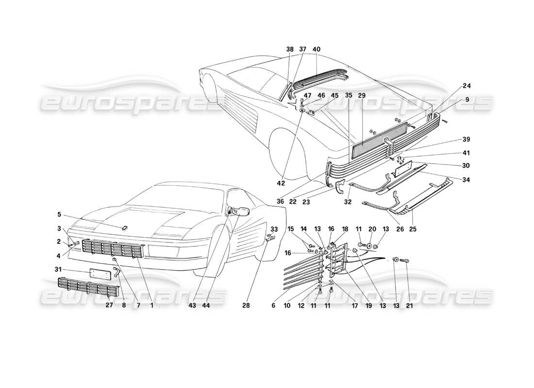 part diagram containing part number 61575000
