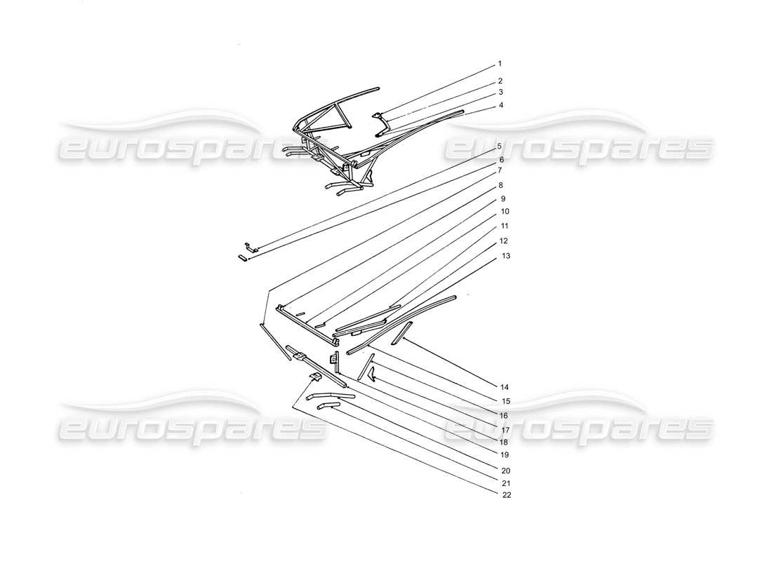 a part diagram from the Ferrari 365 GTB4 Daytona (Coachwork) parts catalogue