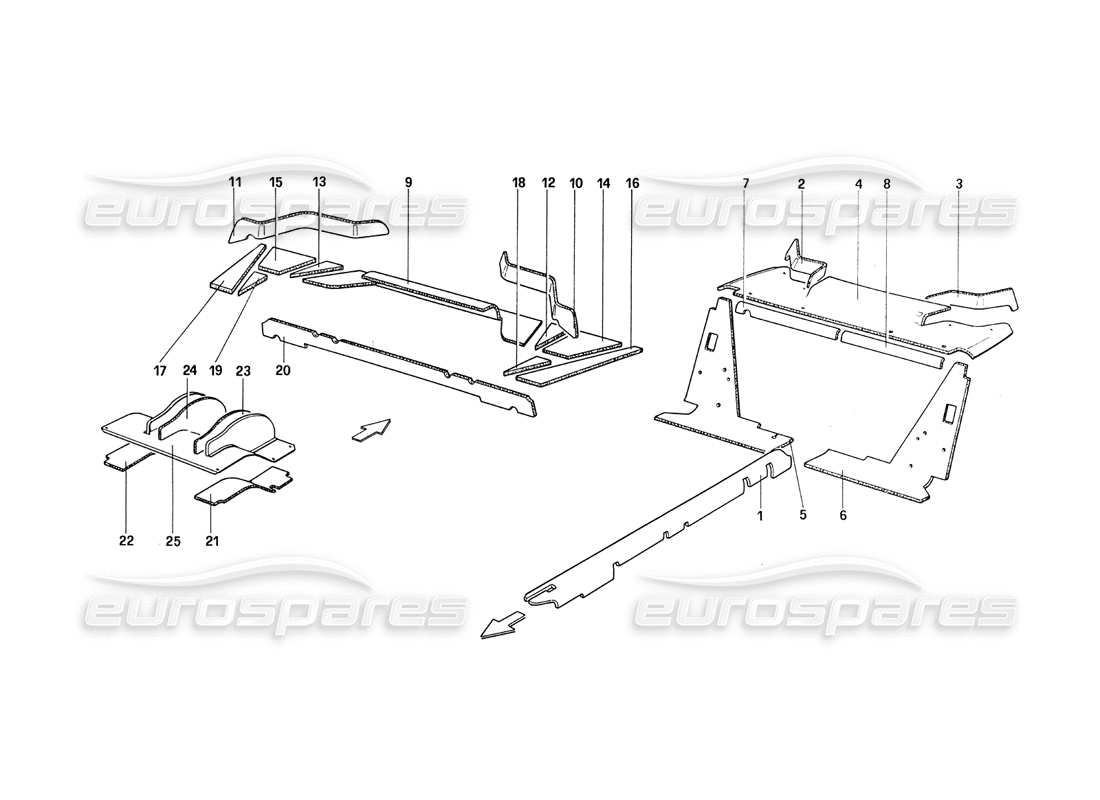 part diagram containing part number 61715600