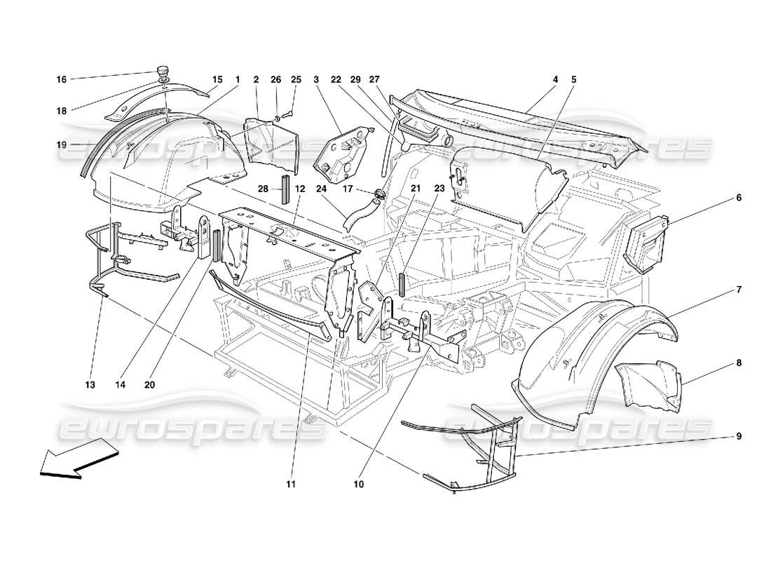 part diagram containing part number 63891600