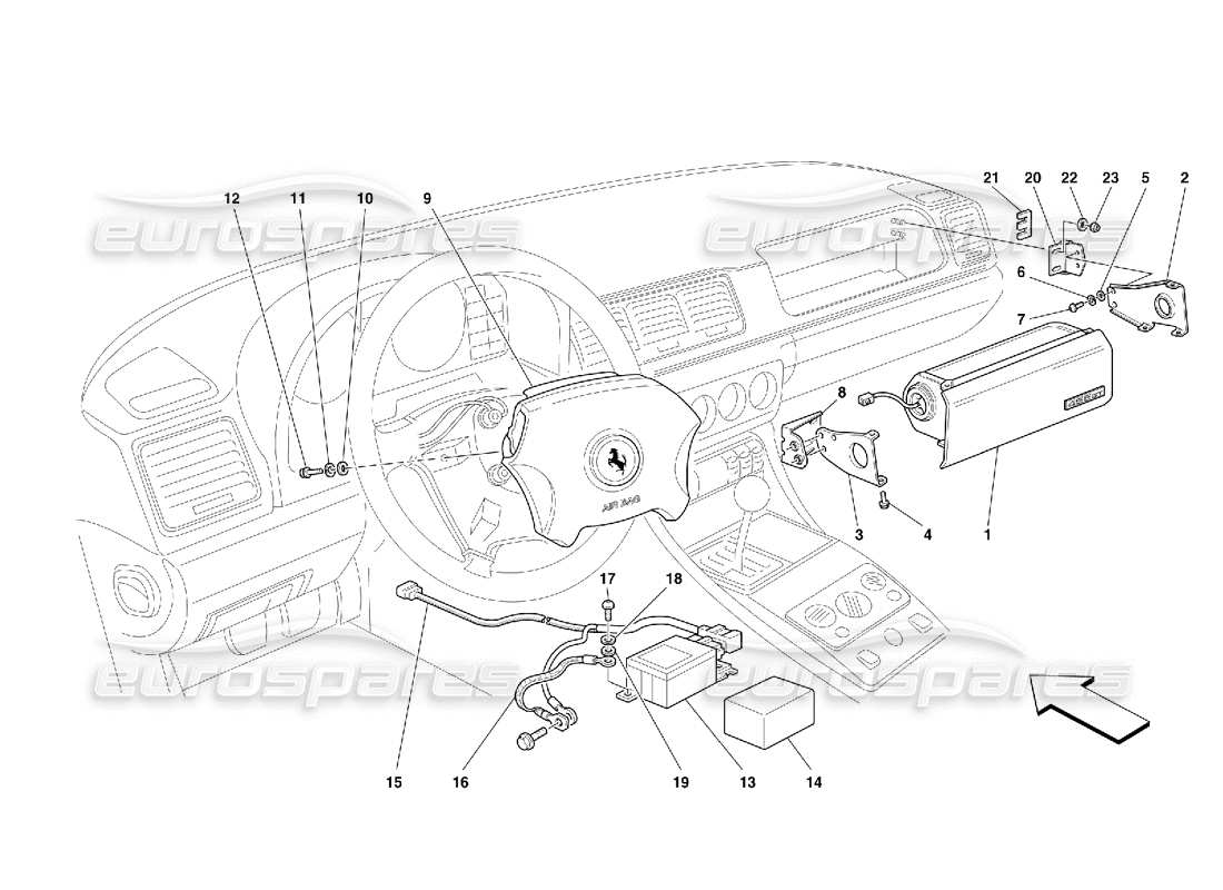 part diagram containing part number 64892400