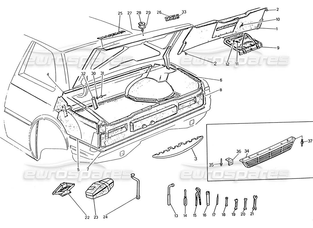 part diagram containing part number masshop001