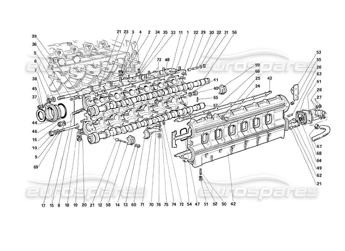 part diagram containing part number fccg030