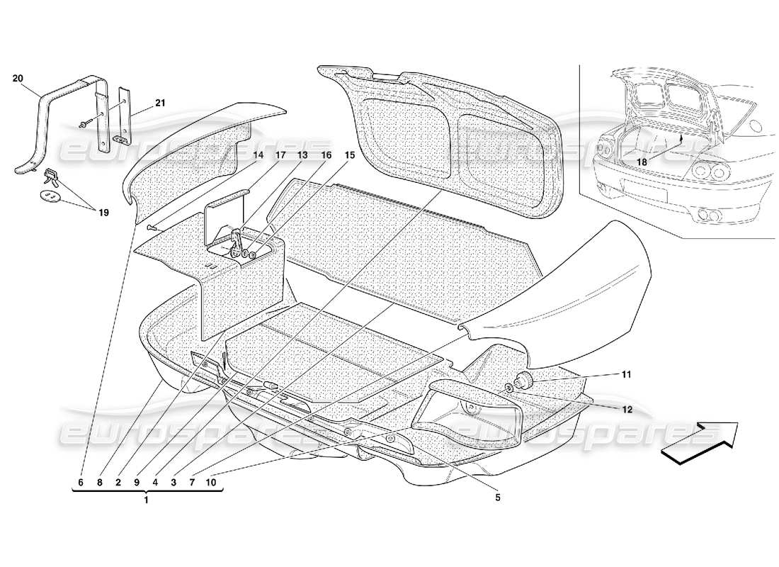 part diagram containing part number 648443..