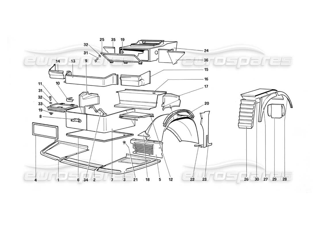 part diagram containing part number 61546100