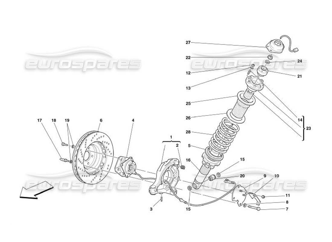 part diagram containing part number 225454