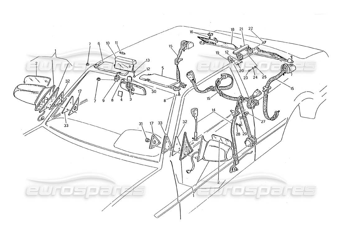 a part diagram from the Maserati 2.24v parts catalogue