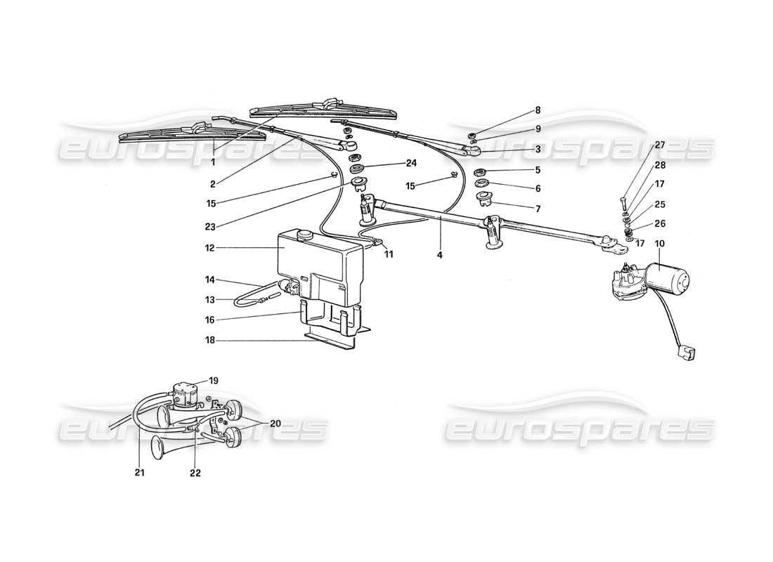 a part diagram from the ferrari 288 gto parts catalogue
