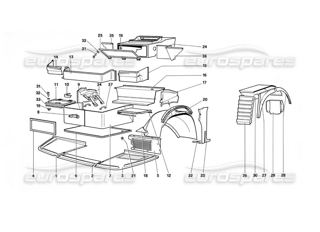 part diagram containing part number 61482400