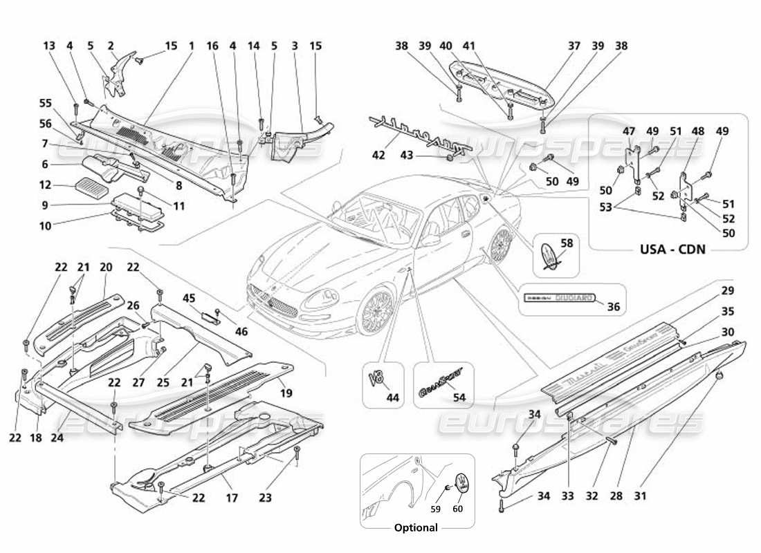 part diagram containing part number 68332600