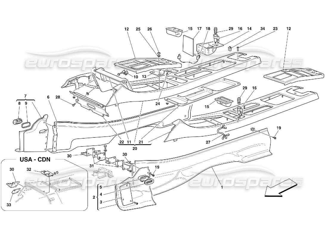 part diagram containing part number 63762100