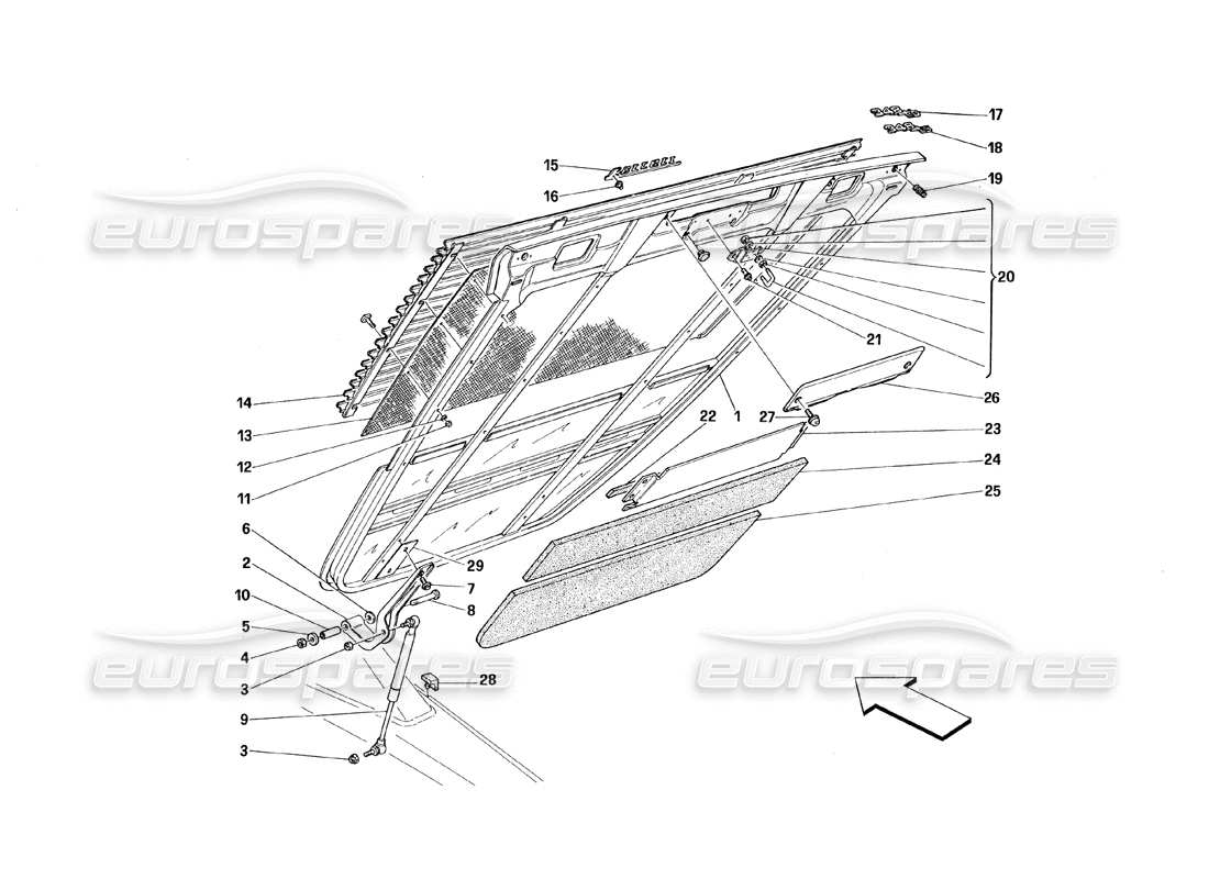 part diagram containing part number 62167800