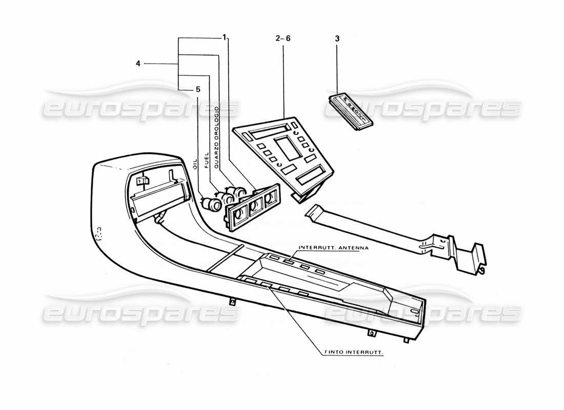 a part diagram from the ferrari 412 parts catalogue