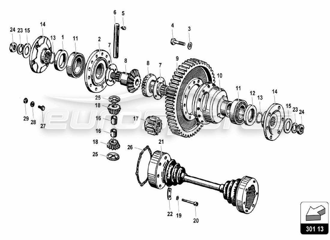 part diagram containing part number 002302025