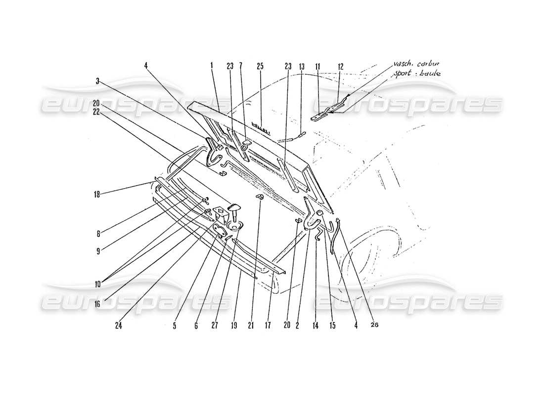 part diagram containing part number 254-34-310-00