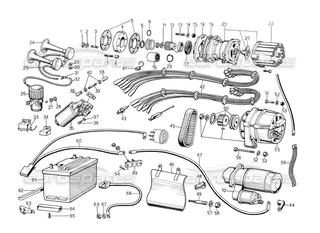 part diagram containing part number lht003