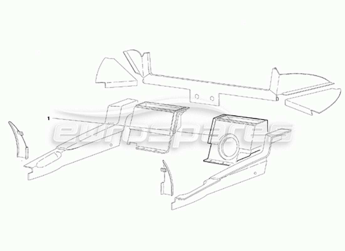 a part diagram from the lamborghini diablo vt (1994) parts catalogue