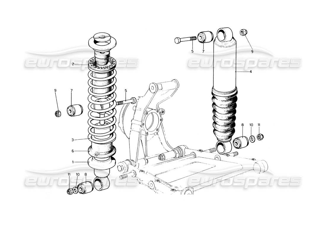 a part diagram from the Ferrari 400 GT (Mechanical) parts catalogue