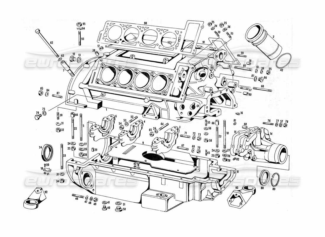 part diagram containing part number bn 54015