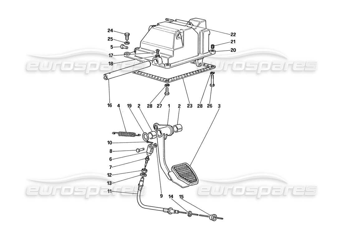 a part diagram from the ferrari 328 (1988) parts catalogue