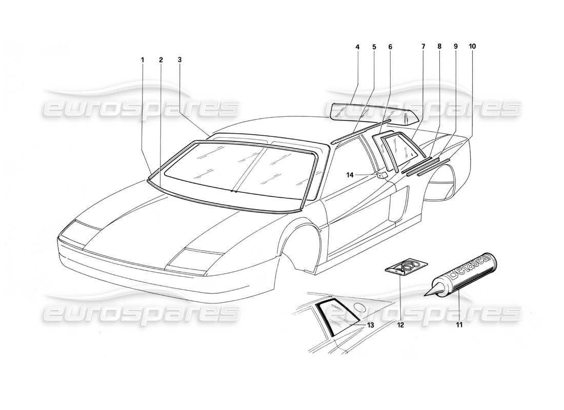 part diagram containing part number 61538900