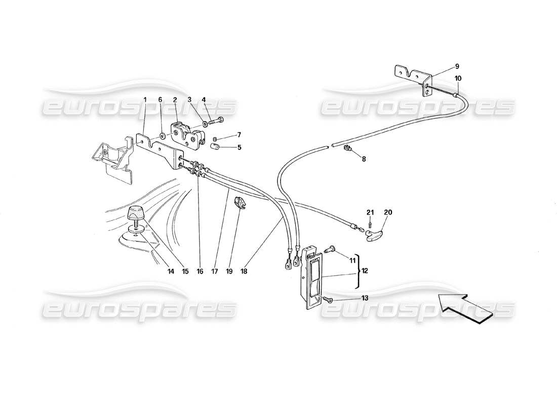 part diagram containing part number 62167200