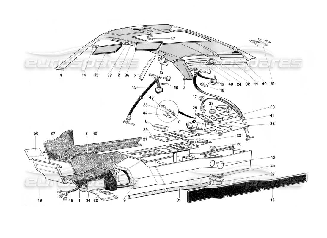 part diagram containing part number 61057500