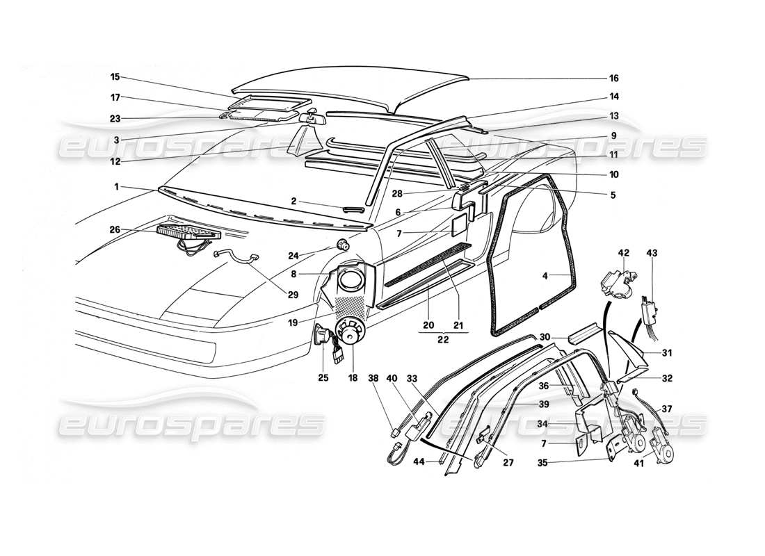 part diagram containing part number 61551400