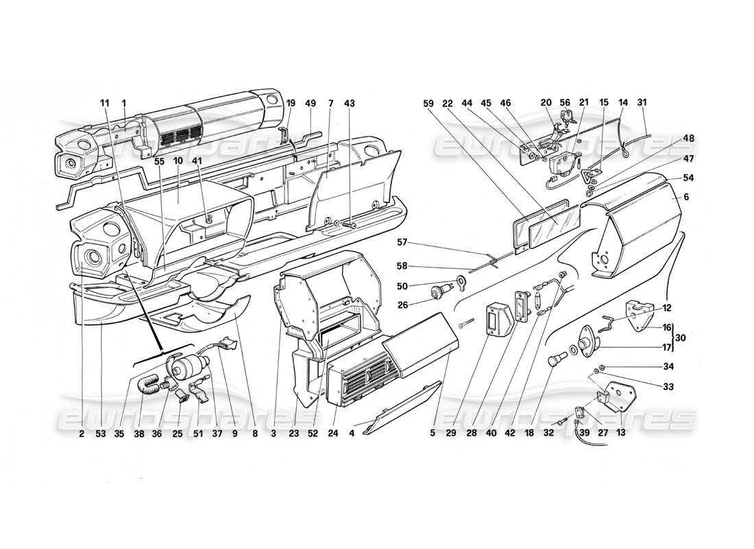 part diagram containing part number 61541666